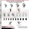 Service Caster 4 Inch 316SS Thermoplastic Rubber Swivel 3/4 Inch Stem Caster Lock Brake, 2PK SCC-SS316TTLEX20S414-TPRB-2-S-2-34 - alternate 2